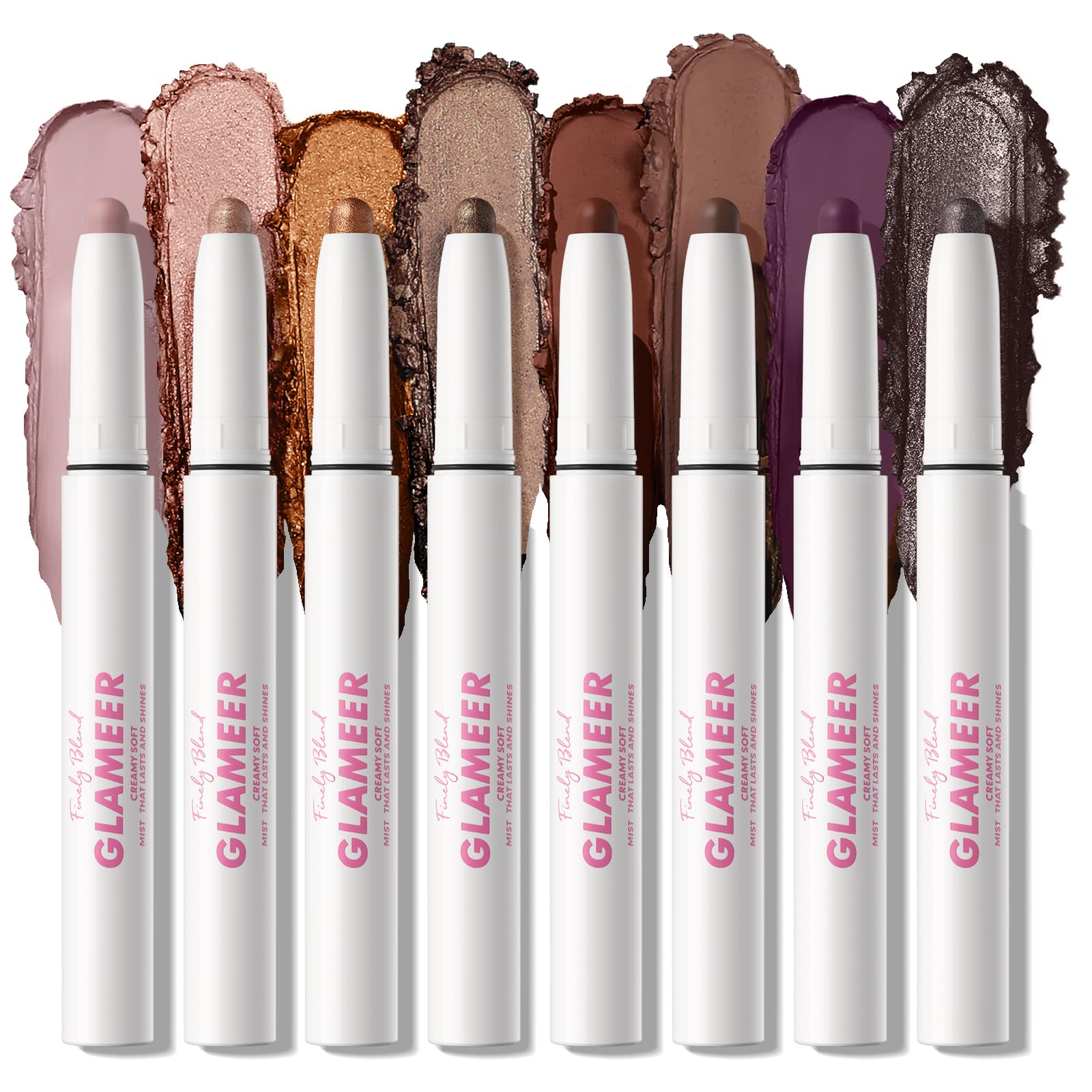 GLAMEER Vivid 8-Color Eyeshadow Stick Set